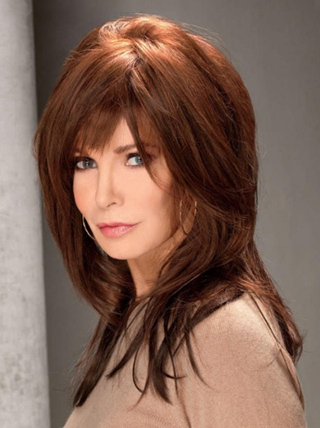 Jacklyn Smith Endearing and Lovely Long Straight Lace Human Hair Wig ...