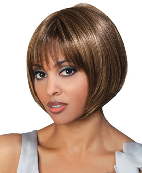 Best Brown Straight Chin Length African American Wigs, Black Long ...