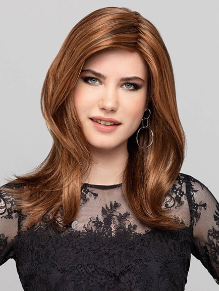 Brown Wavy Long Convenient Without Bangs Synthetic Wigs Monofilament