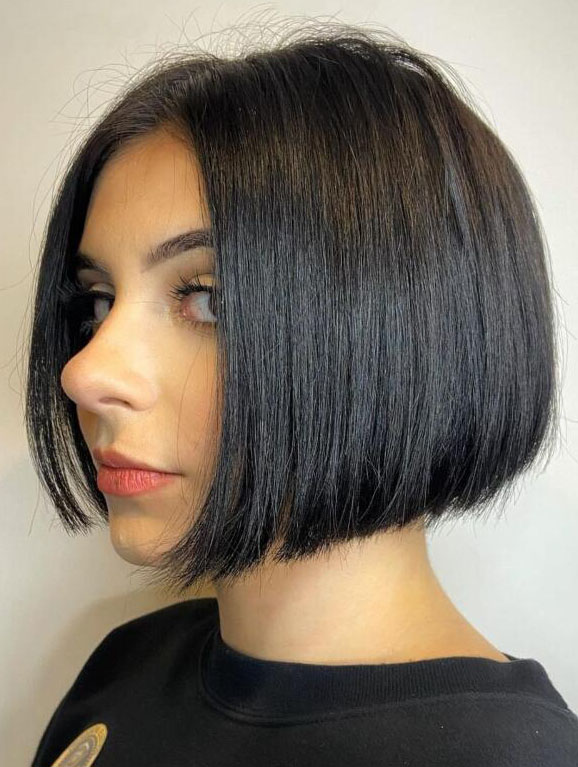 Short Style Wigs Black High Quality Lace Front Wigs Straight Synthetic ...